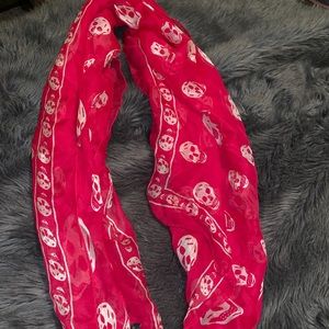 Alexander McQueen Skull Silk Chiffon Scarf